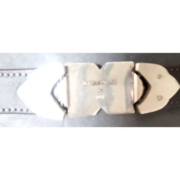 Vintage '98 PGA Tour Belt 538471 Brown Lizard Print Silver Concho MED 28/30 USA - Picture 11 of 16
